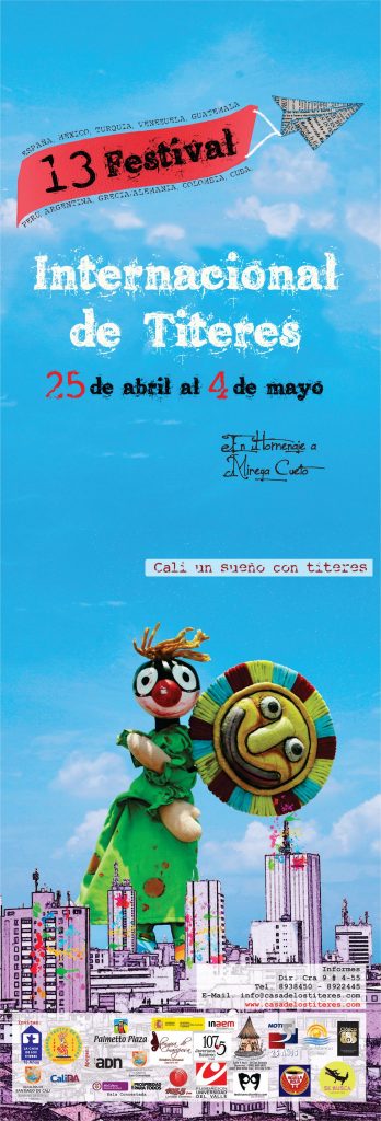 Afiche del 13 Festival Internacional de Títeres