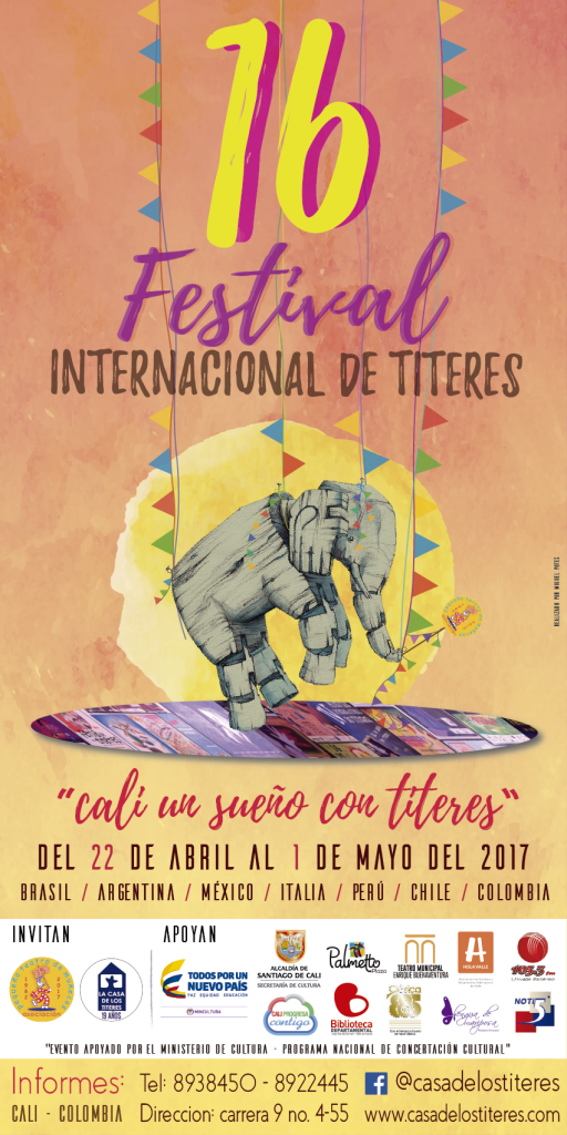 Afiche del 16 Festival Internacional de Títeres