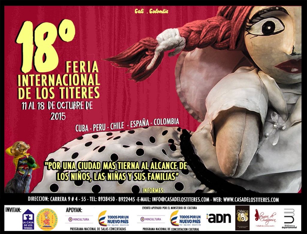Afiche de la 18 Feria Internacional de Títeres