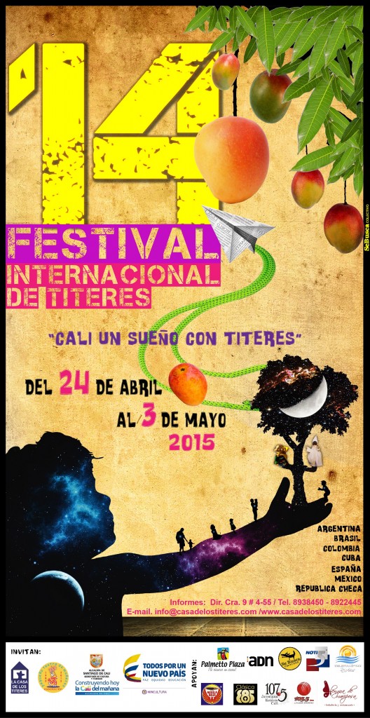 Afiche del 14 Festival Internacional de Títeres