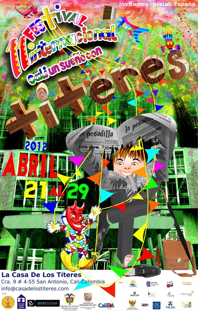 Afiche del 11 Festival Internacional de Títeres