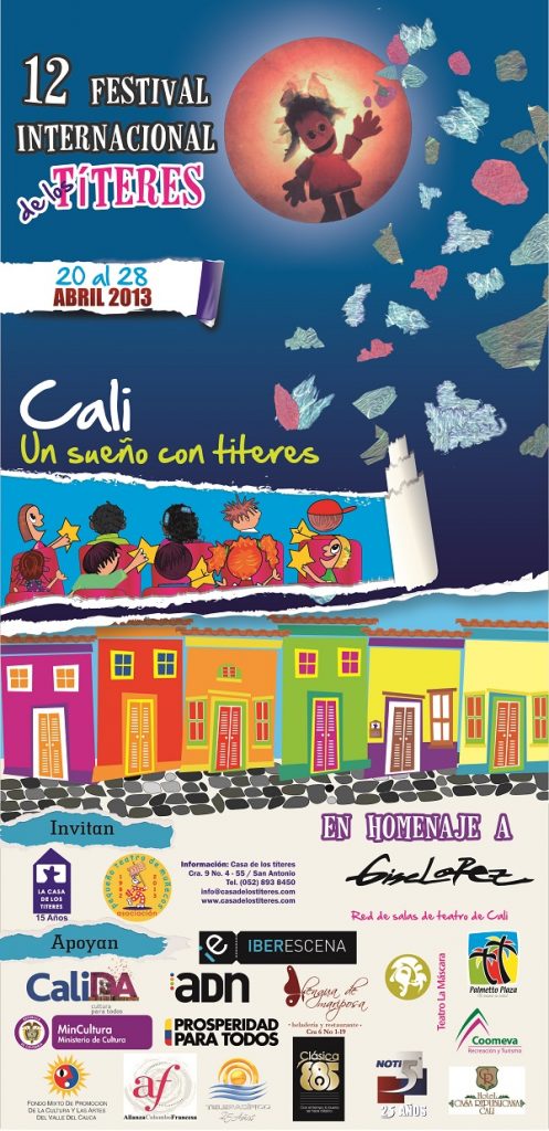 Afiche del 12 Festival Internacional de Títeres