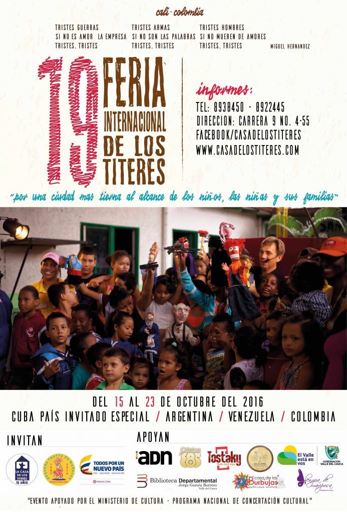 Afiche de la 19 Feria Internacional de los Títeres