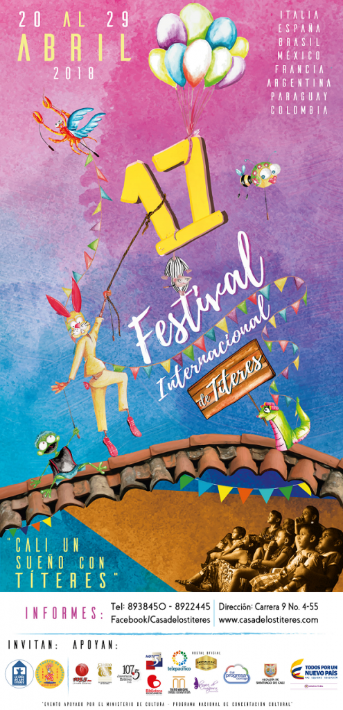 Afiche del 17 Festival Internacional de Títeres