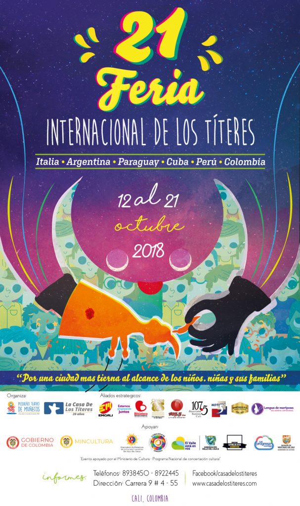 Afiche de la 21 Feria Internacional de los Títeres