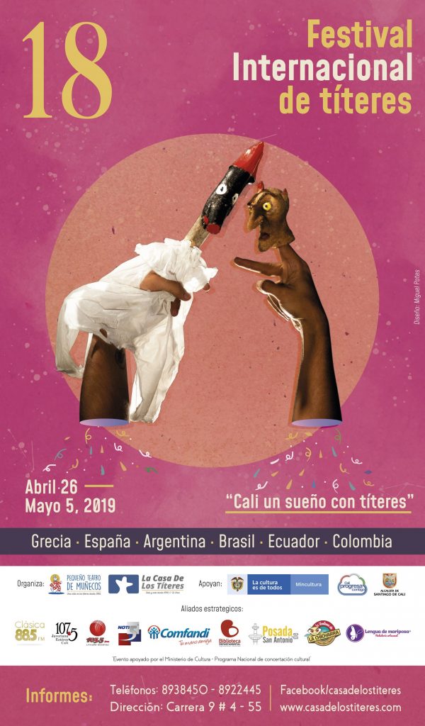 Afiche del 18 Festival Internacional de Títeres