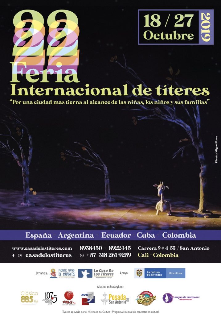 Afiche de la 22 Feria Internacional de Títeres